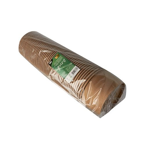 Papstar Salatschale Karton – 1000 ml, Ø 150 mm, H 75 mm, braun, 50 Stück
