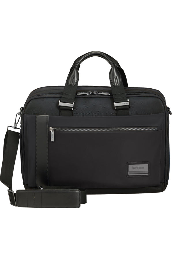 Samsonite Notebook-Tasche – 20/24 l, für Notebooks bis 15,6", Polyester, schwarz, 43 × 31 × 13,2/21,5 cm
