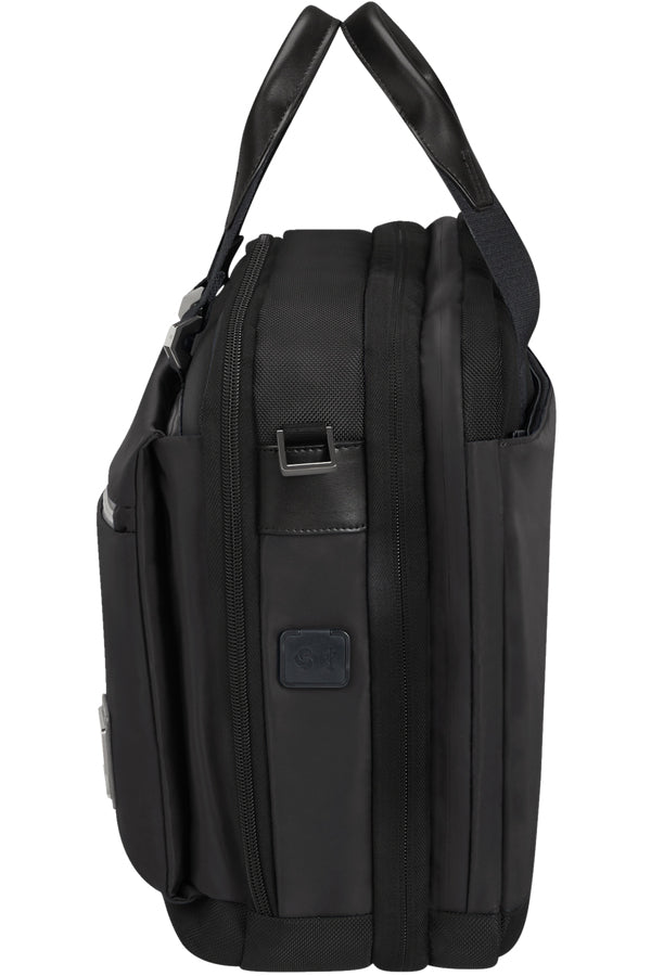 Samsonite Notebook-Tasche – 20/24 l, für Notebooks bis 15,6", Polyester, schwarz, 43 × 31 × 13,2/21,5 cm