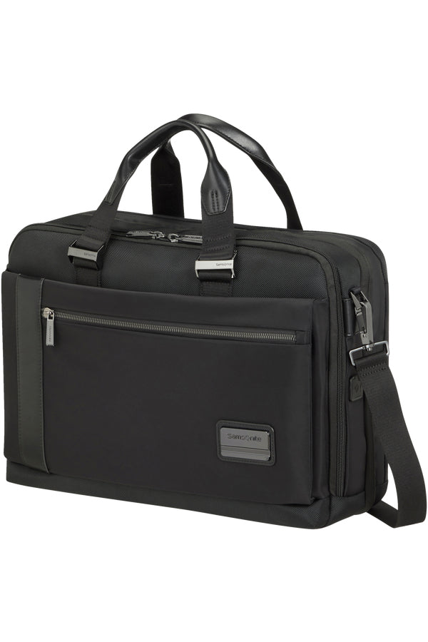 Samsonite Notebook-Tasche – 20/24 l, für Notebooks bis 15,6", Polyester, schwarz, 43 × 31 × 13,2/21,5 cm