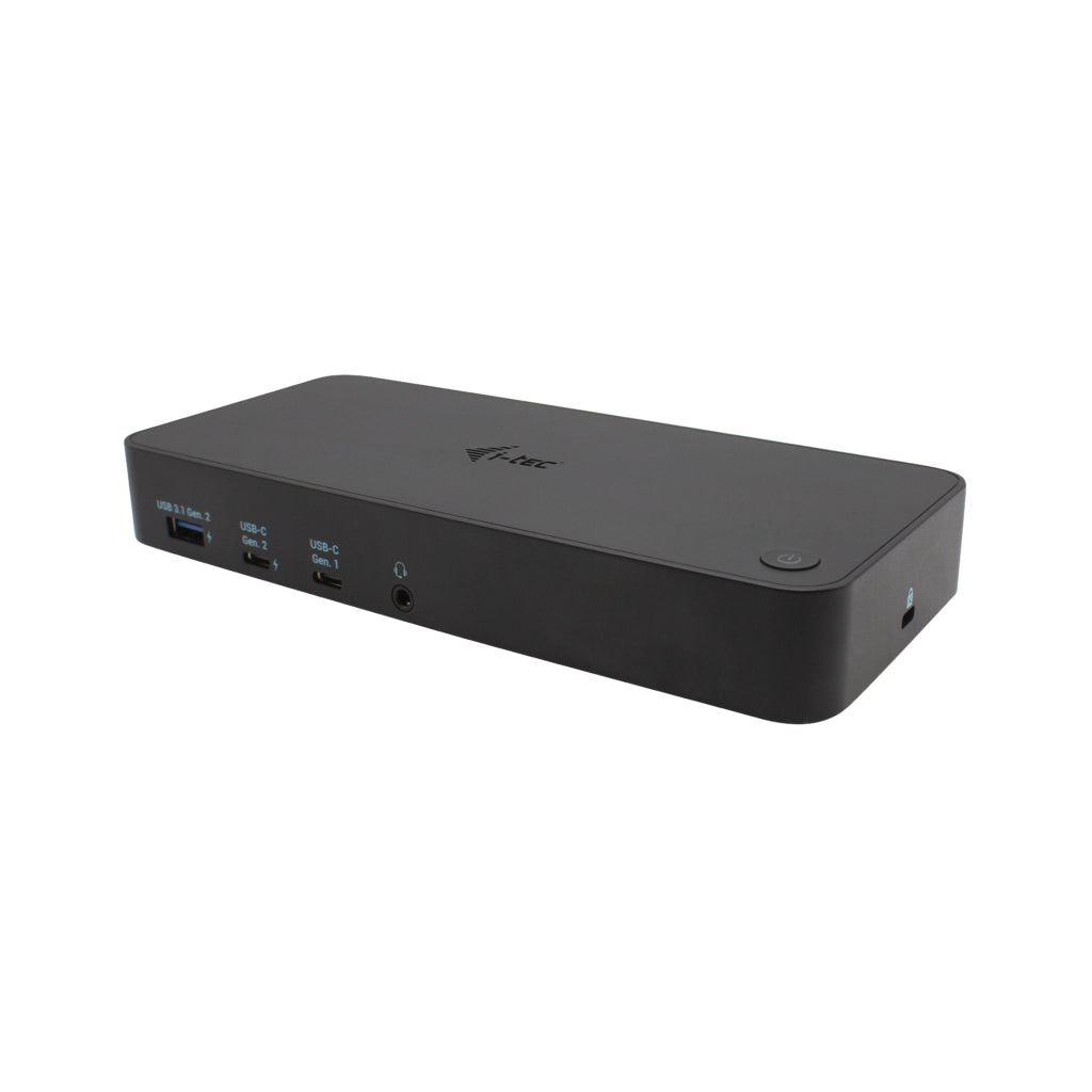 i-tec Dockingstation – USB-C, 2× DP, 3× HDMI, 3× USB-A, 100 W PD, GbE, 3,5 mm Audio, für Windows/Mac/Linux