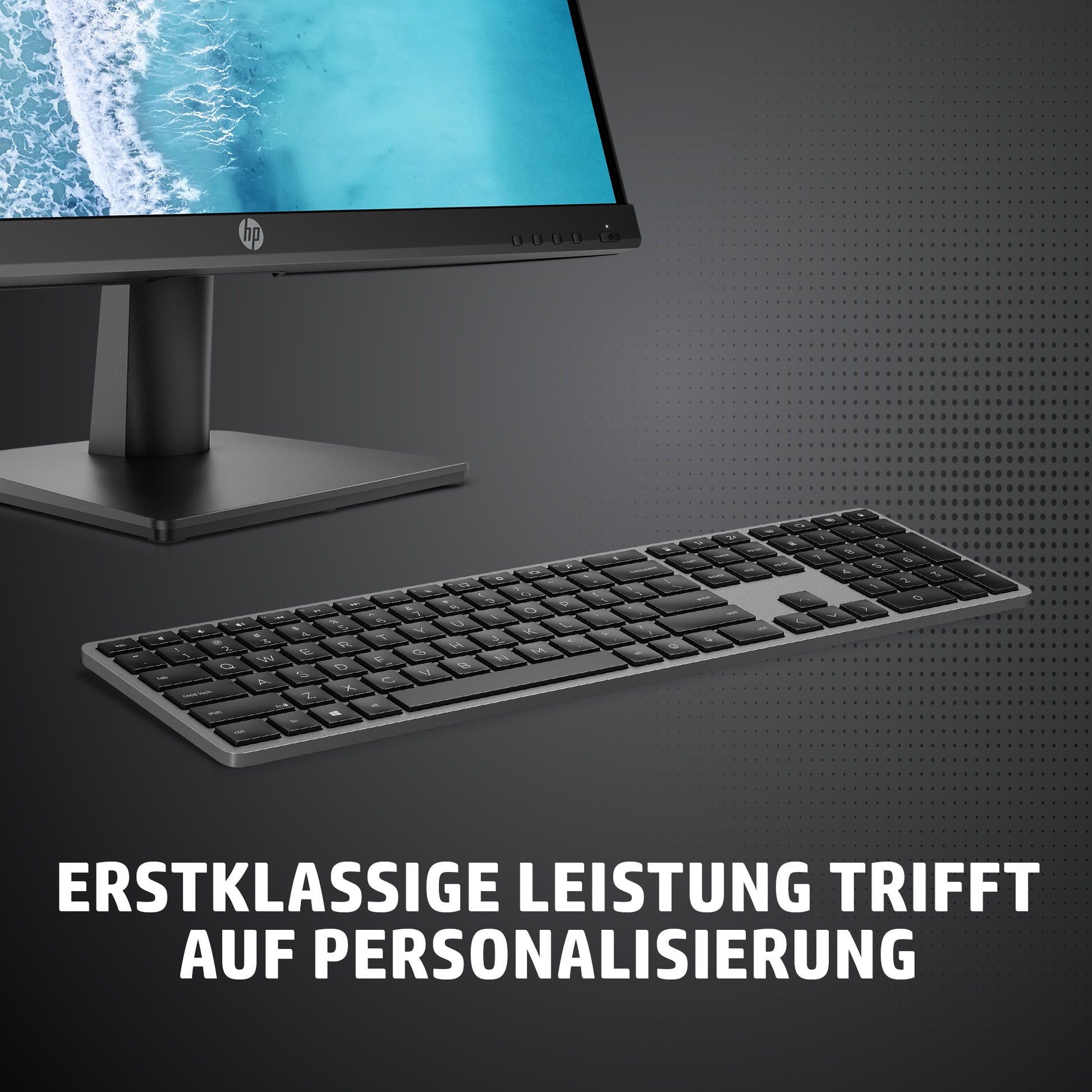HP 975 – Tastatur, kabellos (Bluetooth), kabelgebunden (USB), CH-Layout (DE-CH)
