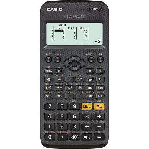 Casio Wissenschaftlicher Taschenrechner FX-82DE X – 12-stellig – Batteriebetrieben – Schwarz