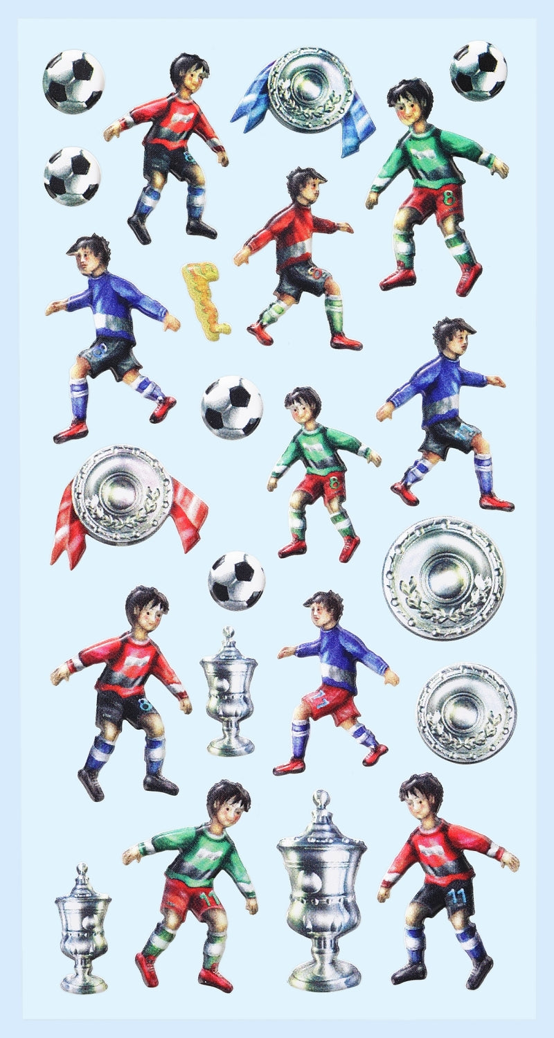 HobbyFun Sticker, Fussball, mehrfarbig, 1 Stk