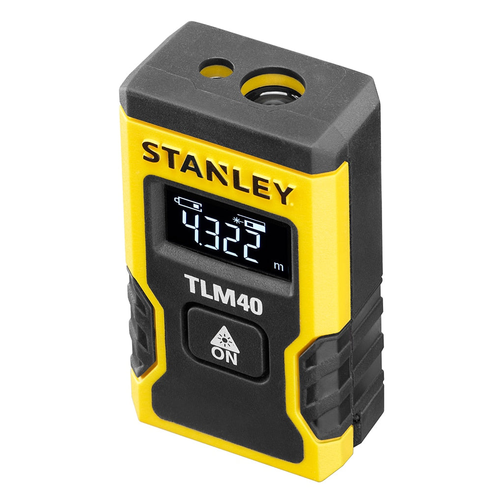 Stanley Laserentfernungsmesser TLM40, Kunststoff, Gelb/Schwarz, inkl. USB-Kabel