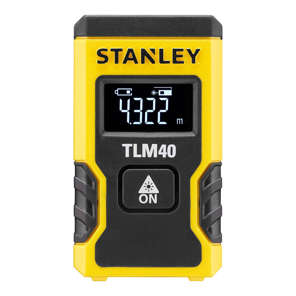 Stanley Laserentfernungsmesser TLM40, Kunststoff, Gelb/Schwarz, inkl. USB-Kabel