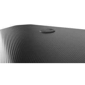 Vonyx Rollbarer Computertisch, 1'200×750×600 mm, bis 100 kg, mit Beleuchtung, schwarz
