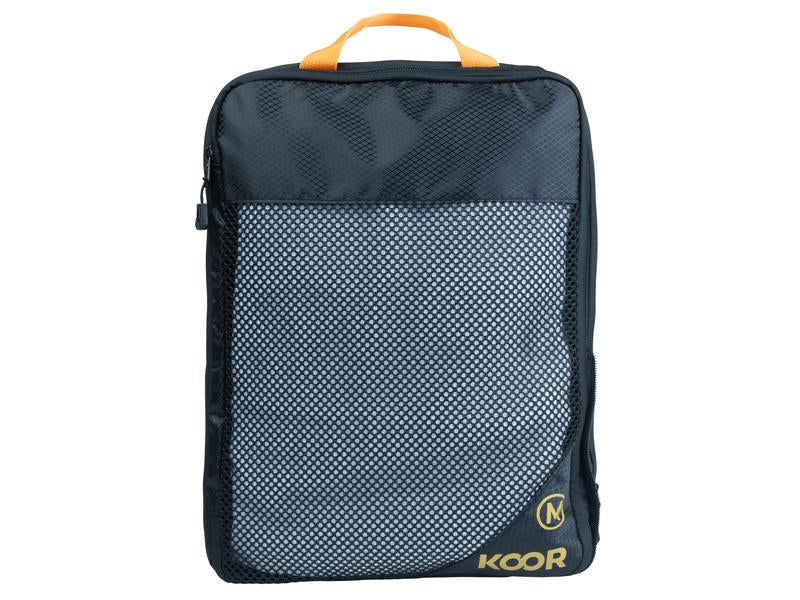 KOOR Packhilfen-Set Goora – mit Tragegriff, Reissverschluss – 30 l – Schwarz – Polyester – 4-teilig