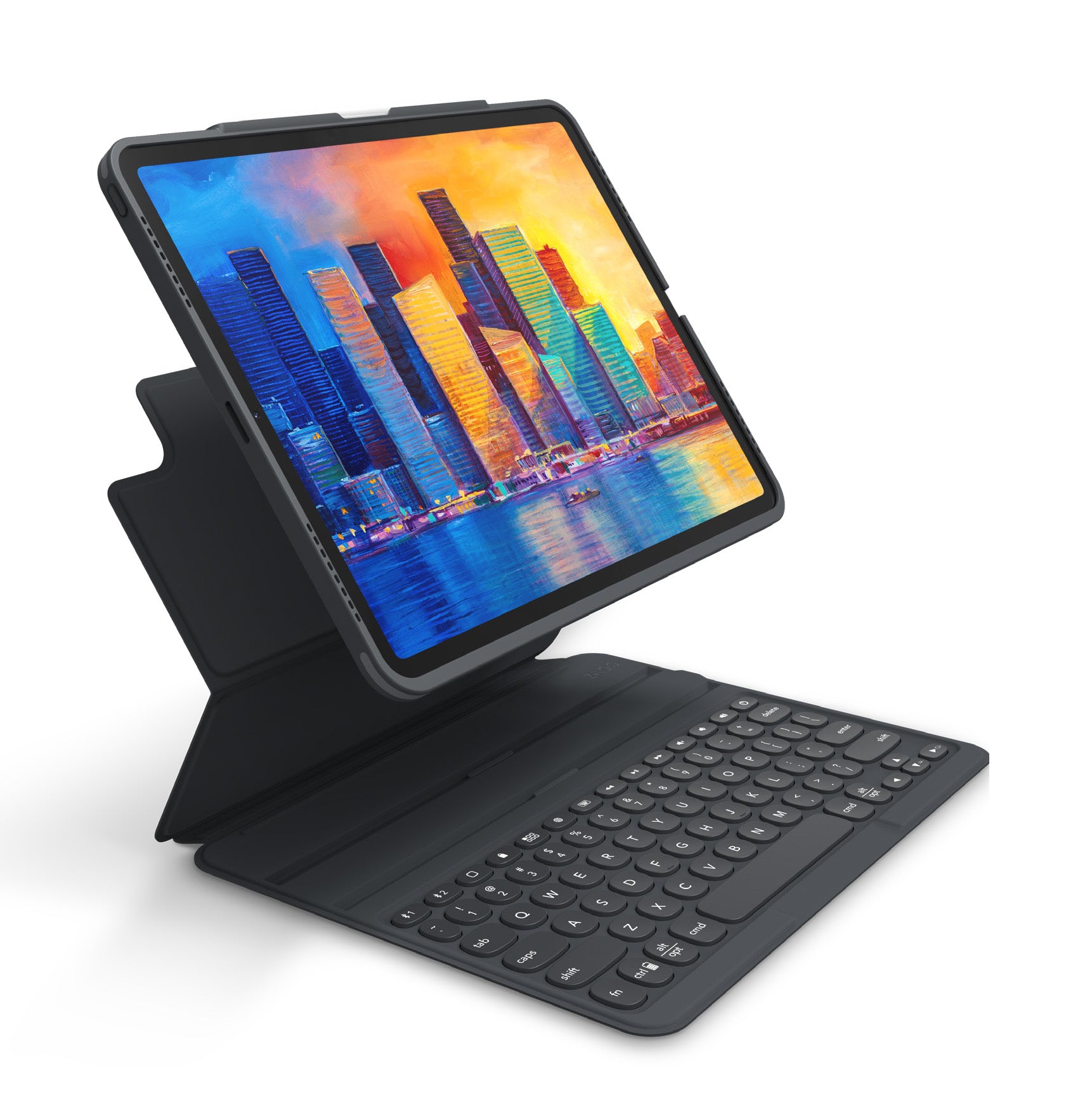 ZAGG Pro Keys Pro – Tastatur, CZ-Layout (CS), Anthrazit – für Apple iPad 12,9"