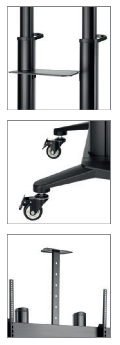 Hagor Stand HD XXL – Mobiler Wagen für 65–120"