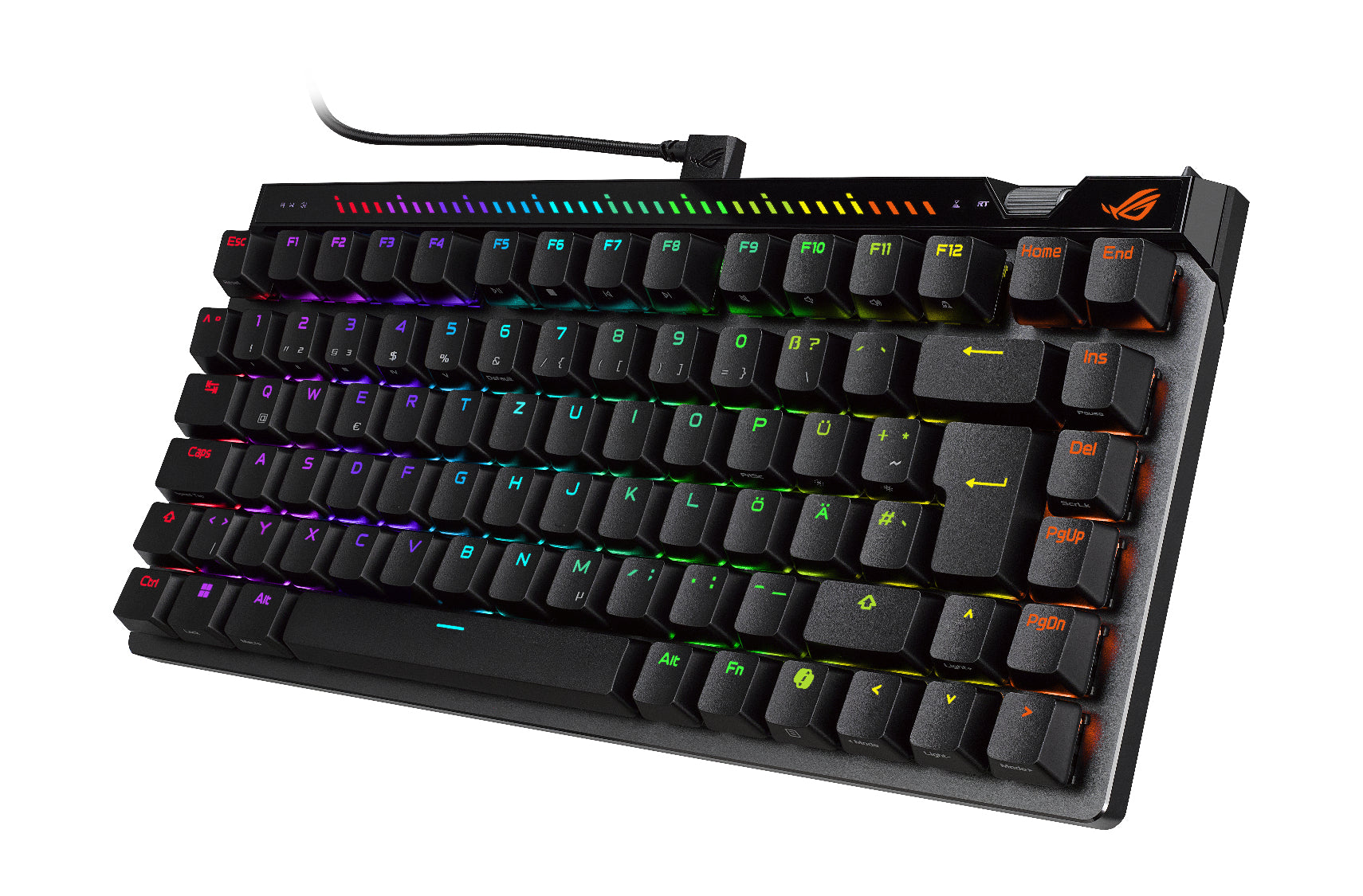 ASUS ROG Falchion Ace 75 HE – Tastatur 75% – Mechanisch, RGB – USB-C Kabelgebunden – Hot-Swap – Schwarz