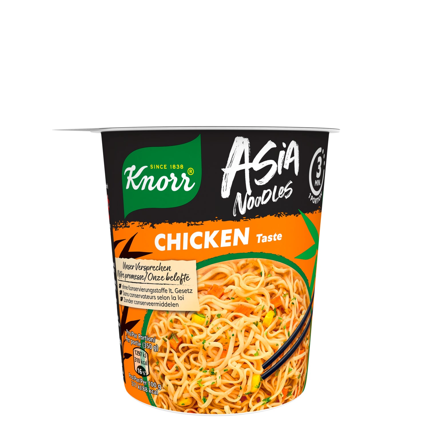 Knorr Asia Instantnudeln Poulet Becher – 65 g