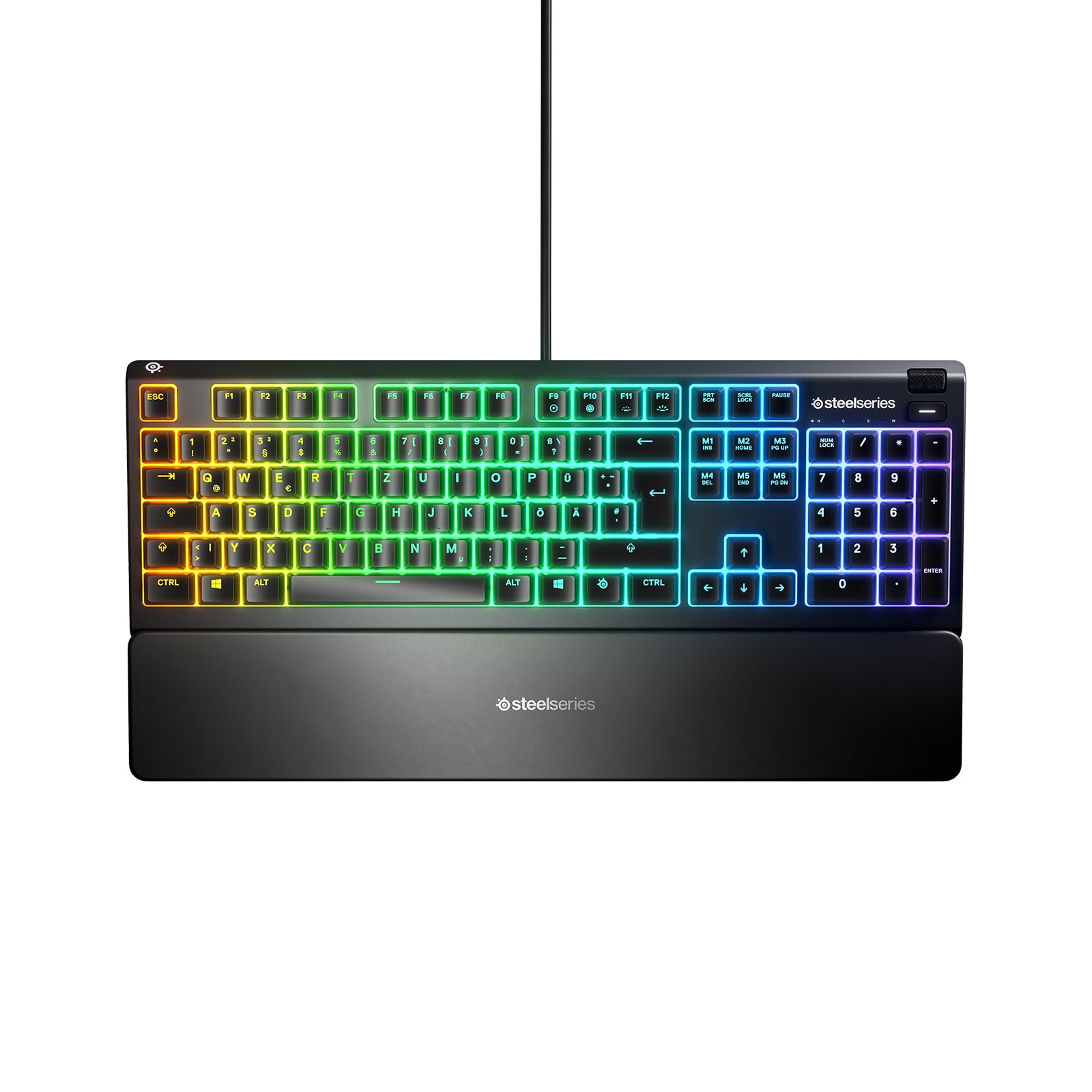 SteelSeries Apex 3 – Tastatur, kabelgebunden (USB-A), DE-Layout (DE) – für Windows & macOS