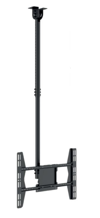 Hagor Deckenhalterung – 49–65" – VESA 75×75–600×400 – bis 50 kg, Teleskopmast, Neigbar, für TV/Monitore