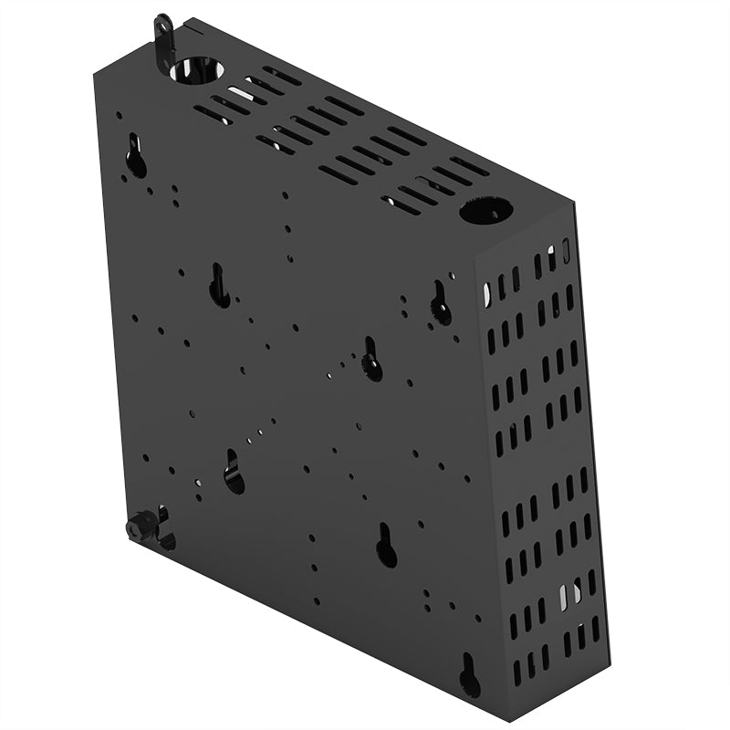 Hagor PC-Box, abschliessbar, 250×250×65 mm, VESA bis 200, 30 kg, für Hagor Decken-/Wandhalterungen, schwarz