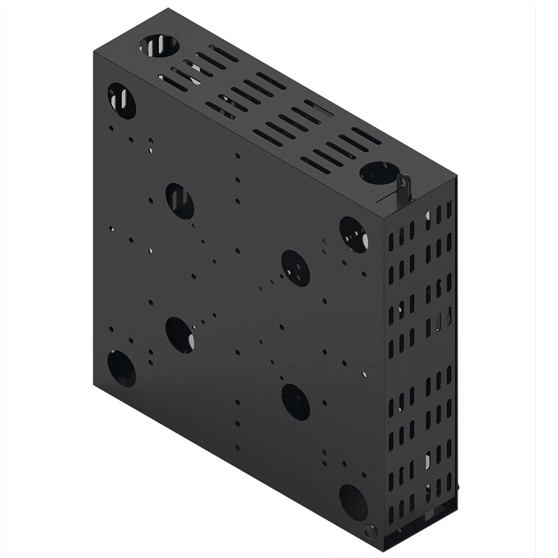 Hagor PC-Box, abschliessbar, 250×250×65 mm, VESA bis 200, 30 kg, für Hagor Decken-/Wandhalterungen, schwarz
