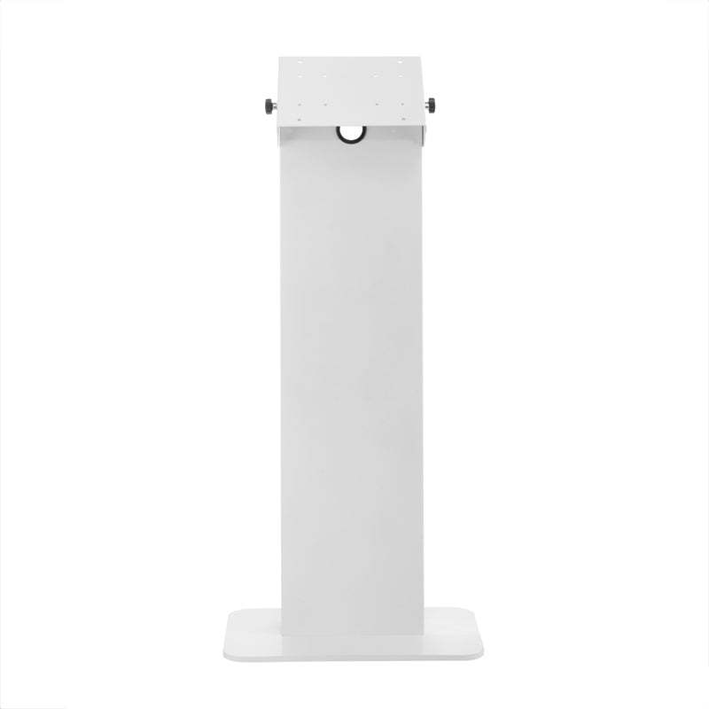 Hagor Bodenständer – Neigbar – 22–43" – VESA 75×75–200×200 – bis 12 kg, Höhenverstellbar – Weiss