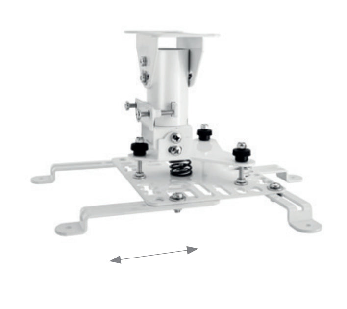 Hagor HA BDH Projektor-Deckenhalterung – 25 kg, neigbar 0–45°, Edelstahl