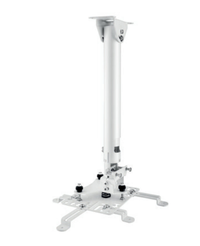 Hagor HA BDH – Beamer Deckenhalterung, H 49,0–75,0 cm, 25 kg, neigbar ±45°, weiss