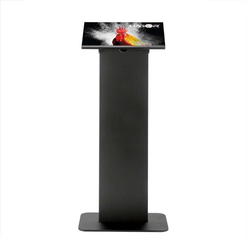 Hagor Bodenständer – 22–43" – VESA 75×75–200×200 – bis 12 kg, Höhenverstellbar, Neigbar, für 22–43" – Schwarz
