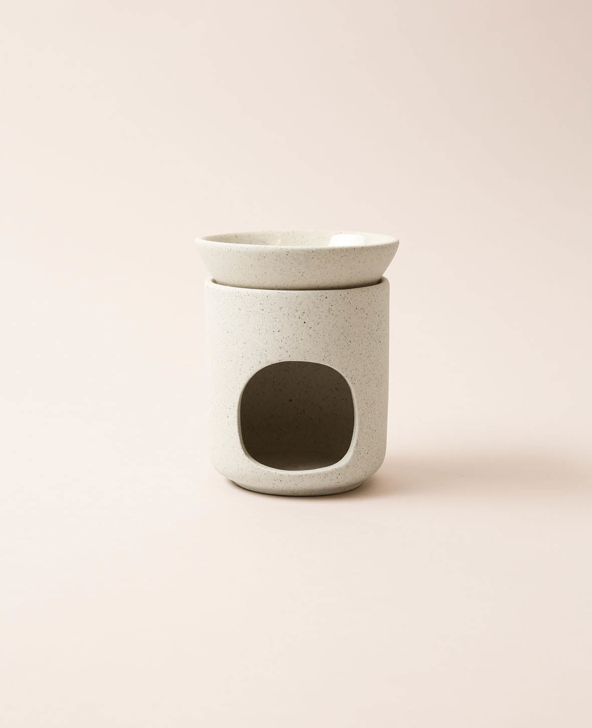 Esmée Duftlampe, Steingut, Beige, Ø 11 × 13.5 cm