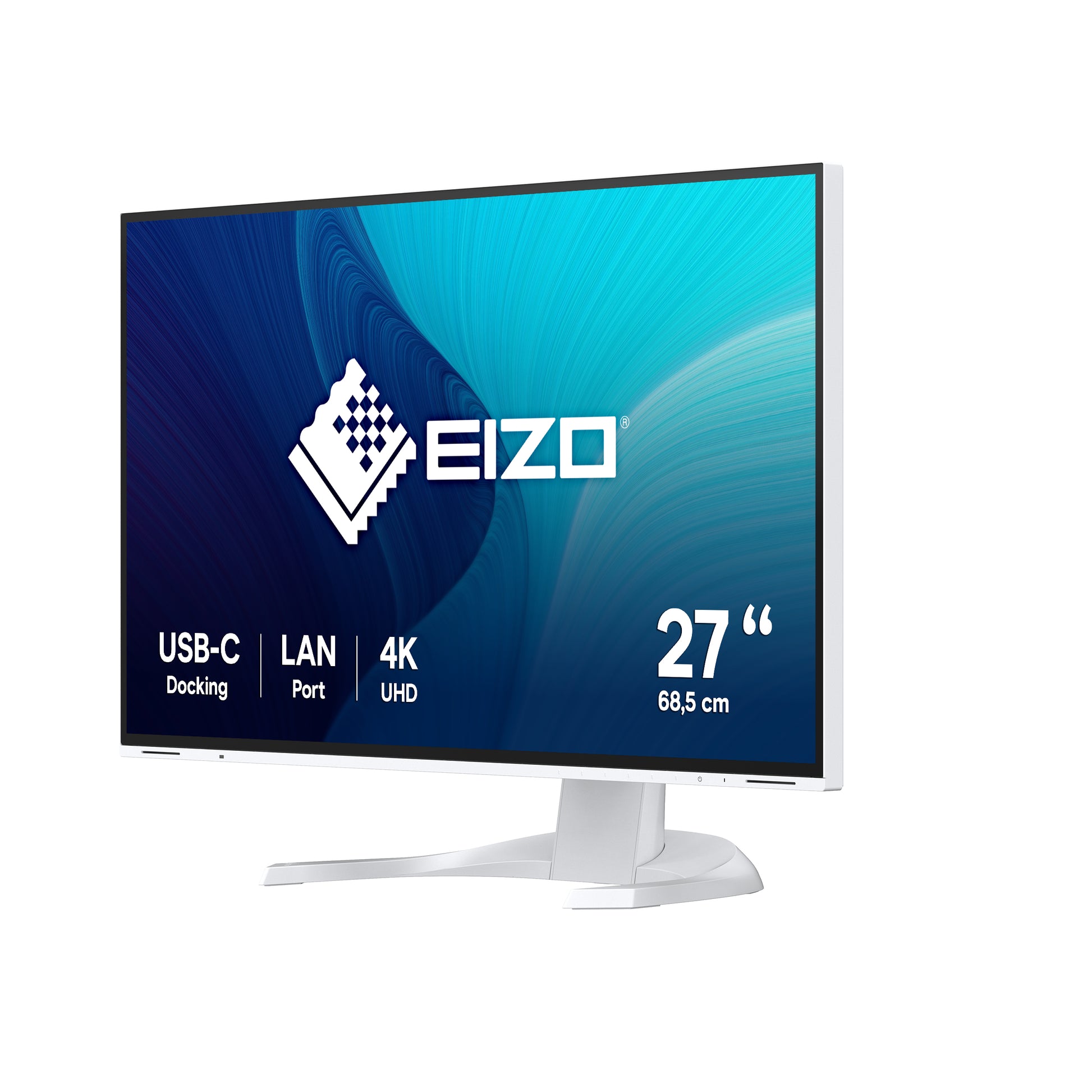 EIZO EV2740X – Monitor, 27", IPS, 60 Hz, 350 cd/m², KVM, USB-C, Integrierte Lautsprecher, VESA 100 × 100, Weiss