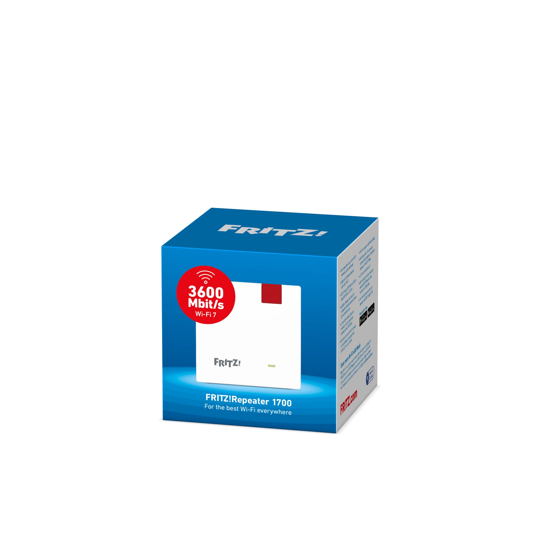 FRITZ! FRITZ Repeater 1700 – Access Point – Wi‑Fi 7 (2,4/5 GHz), 3,6 Gbit/s, Wand