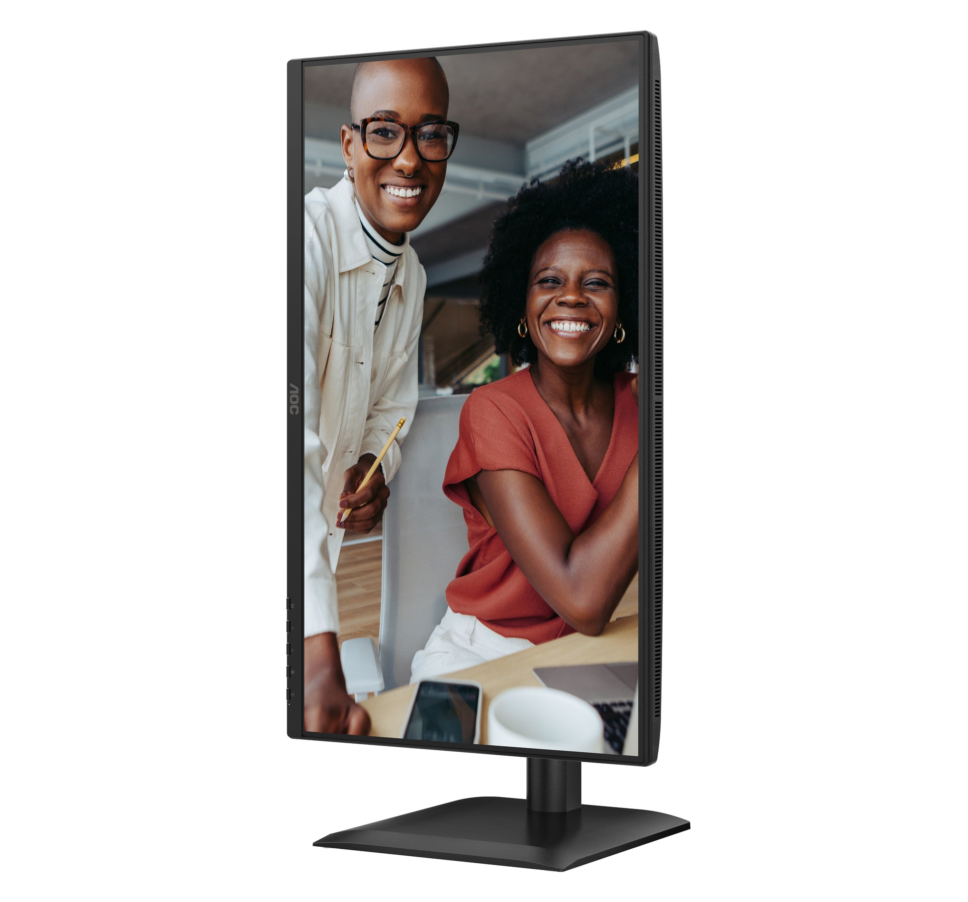 AOC 24E4CV – Monitor, 23,8", IPS, 120 Hz, 300 cd/m², USB-C, Daisy Chain, VESA 100 × 100, Schwarz