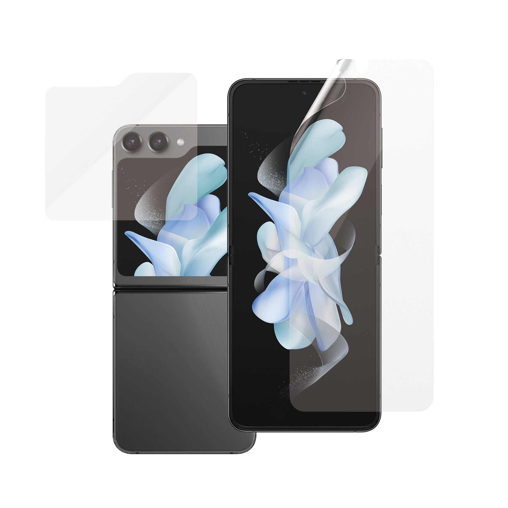 PanzerGlass Displayschutzfolie – für Samsung Galaxy Z Flip5 – Ultra-Weit Passform, Kratzresistent, Fettabweisend