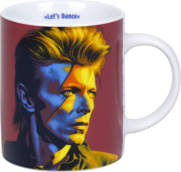 Könitz Porzellan Könitz David Bowie Becher – 300 ml, Ø 8,1 cm, H 9,5 cm, Porzellan, Mehrfarbig, spülmaschinenfest
