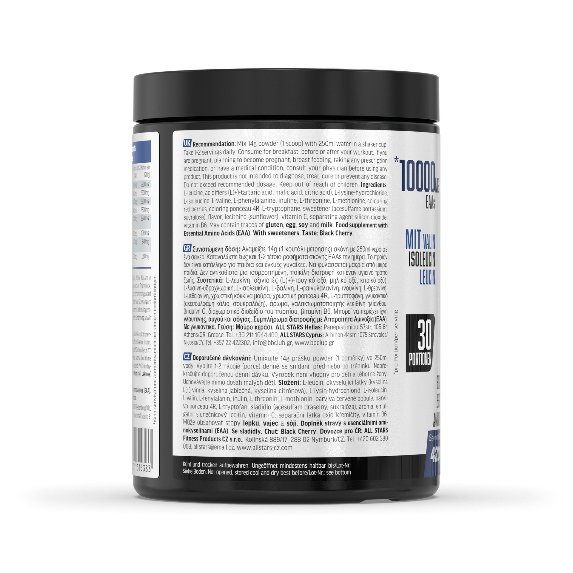 ALL STARS Fitness Products All Stars EAA Aminosäure-Pulver Kirsche – 420 g