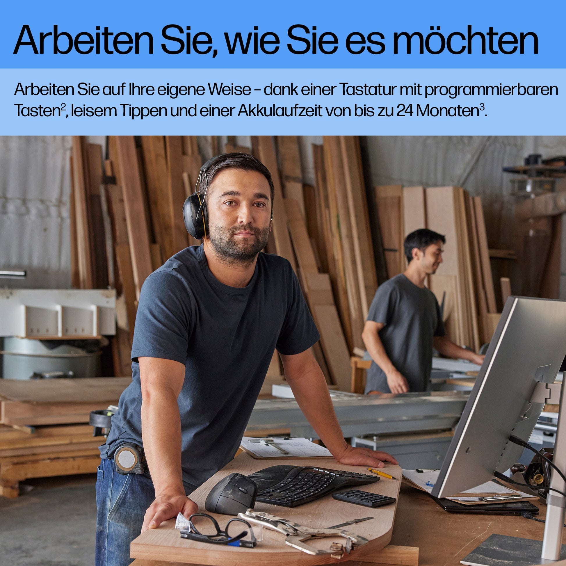 HP 965 – Tastatur, kabellos, ergonomisch