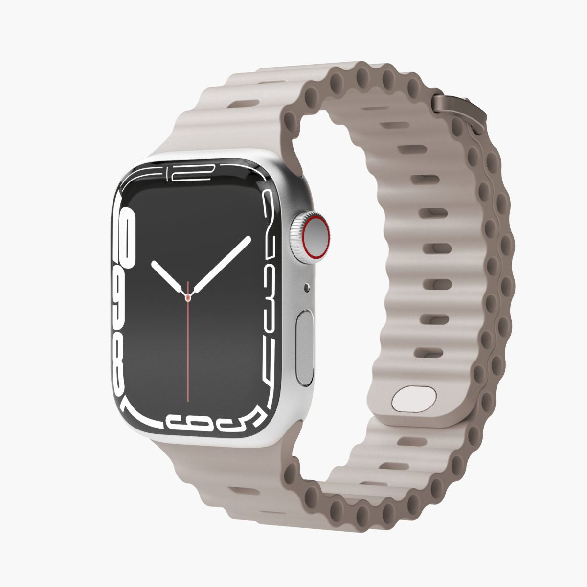 Vonmählen Wave Band Cream – Armband – für Apple Watch 38/40/41 mm, Elastomer (TPR)