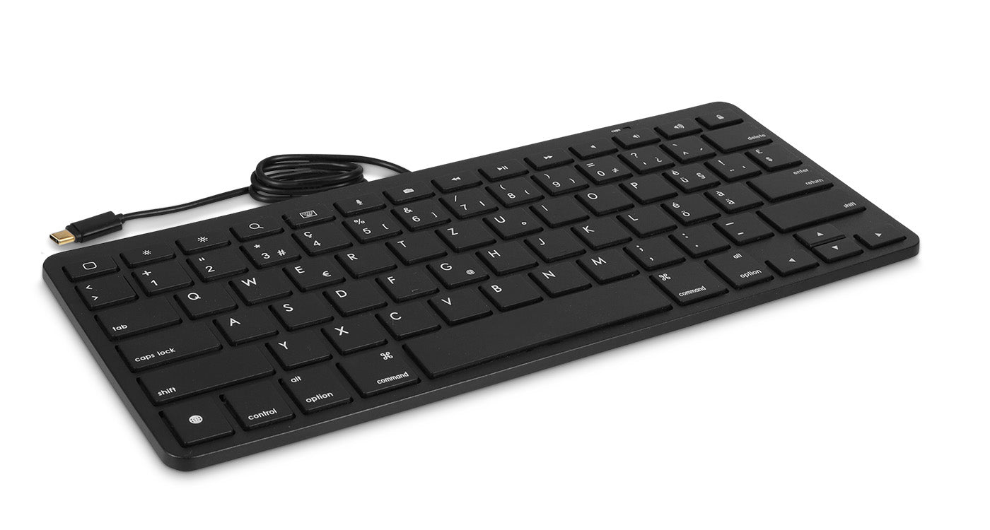 LMP USB-C KB – Tastatur – kabelgebunden USB-C – QWERTZ (CH) – Schwarz – für iPad, iPhone