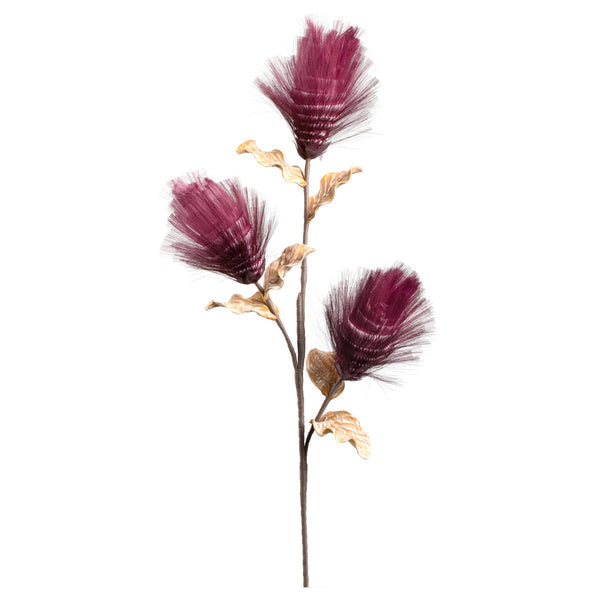 LEONARDO Schnittblumen und Zweige Blütenstamm Beere, Rosa/Himbeer, Kunststoff, 100 cm