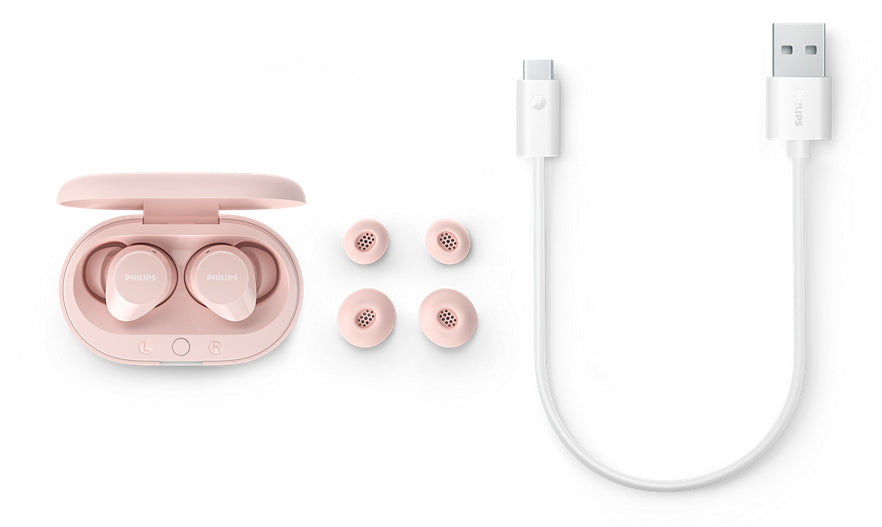 Philips TAT1209PK TWS In-Ear – Stereo, TWS, mit Ladecase, Rosa, BT 5.3