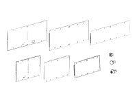 APC HyperPod Endblende – 40 × 1'370 mm, schwarz, für HyperPod