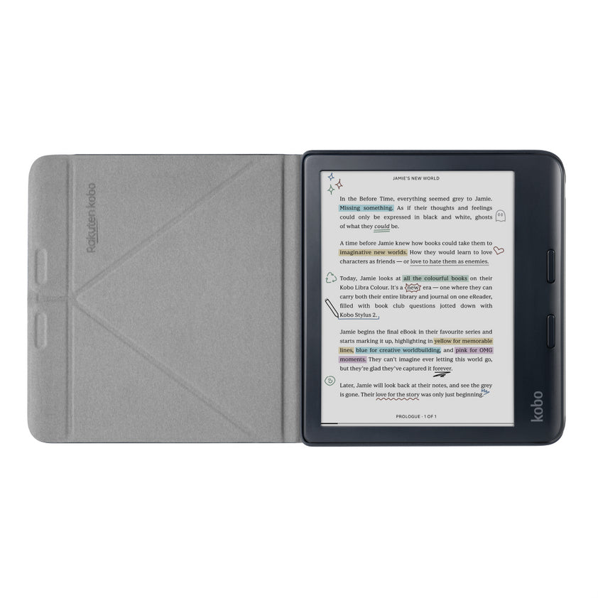 Rakuten Kobo Tablet-Hülle für Kobo Libra Colour 7" – Schwarz