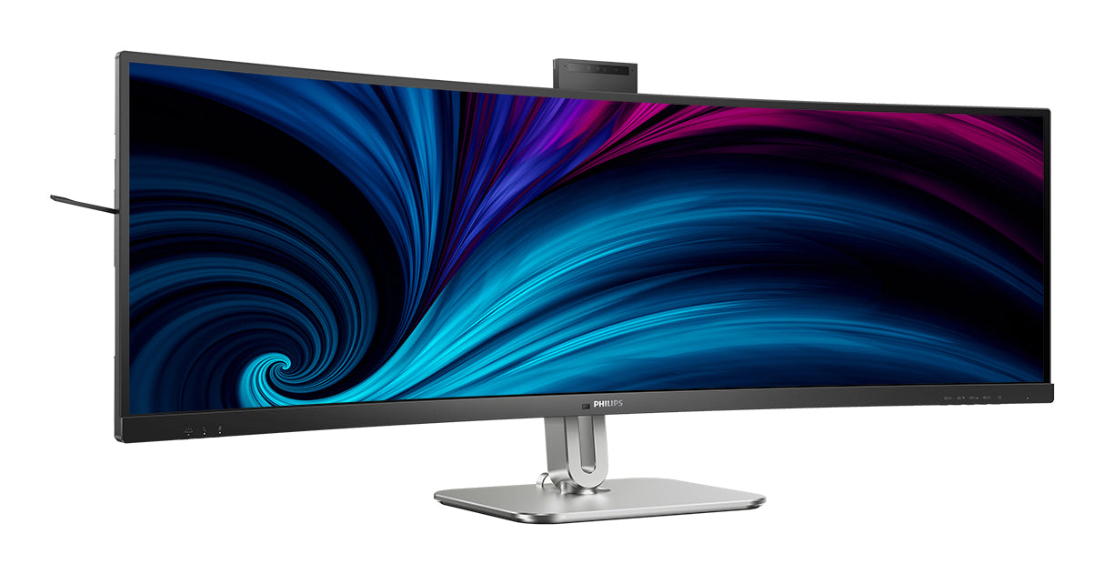 Philips 49B2U5900CH/00 – Monitor, 48,8", 450 cd/m², Gebogen, Webcam, KVM, USB-C, VESA 100 × 100, Schwarz