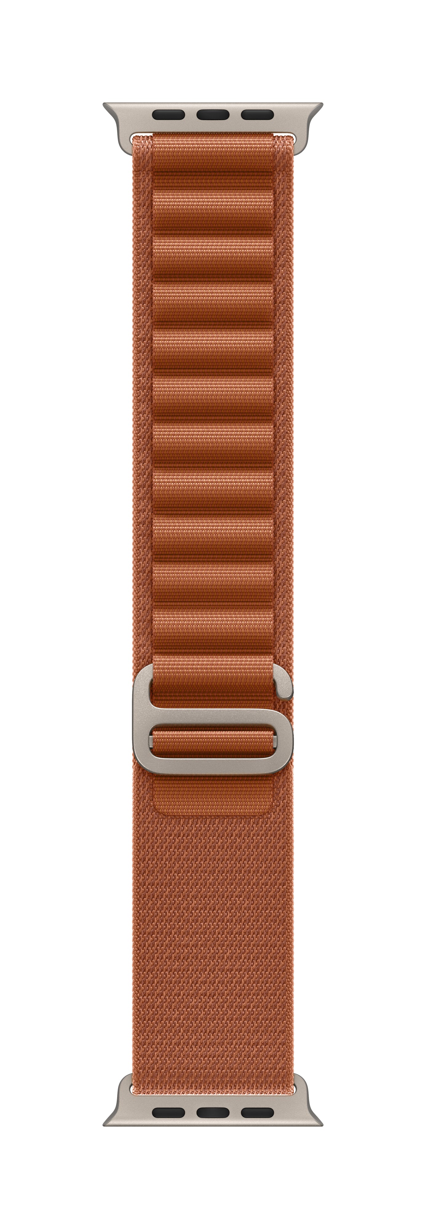 Apple Alpine Loop Natural Titanium Finish – Armband – für Apple Watch 49 mm, Terrakotta, Grösse S, Titan
