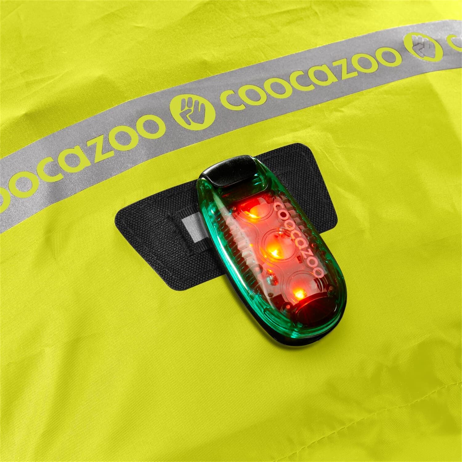 Coocazoo Regen- und Sicherheitshülle – mit reflektierendem Aufdruck, Kunststoff, Gelb
