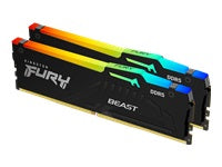 Kingston Technology Kingston FURY Beast – Arbeitsspeicher – 32 GB (2×16 GB), 6800 MT/s DDR5 CL34, RGB, 288‑Pin DIMM, Schwarz