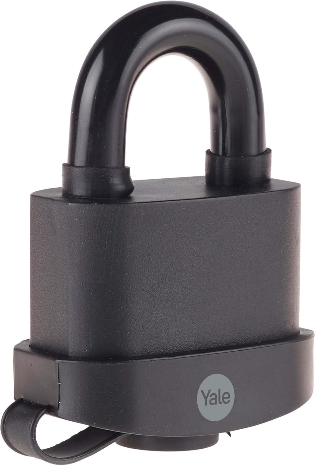 Yale Y220B Mechanisches Vorhängeschloss – Stahl, Bügel 27×12 mm, Ø 12 mm, Sicherheitsstufe 2, Aussen, Schwarz