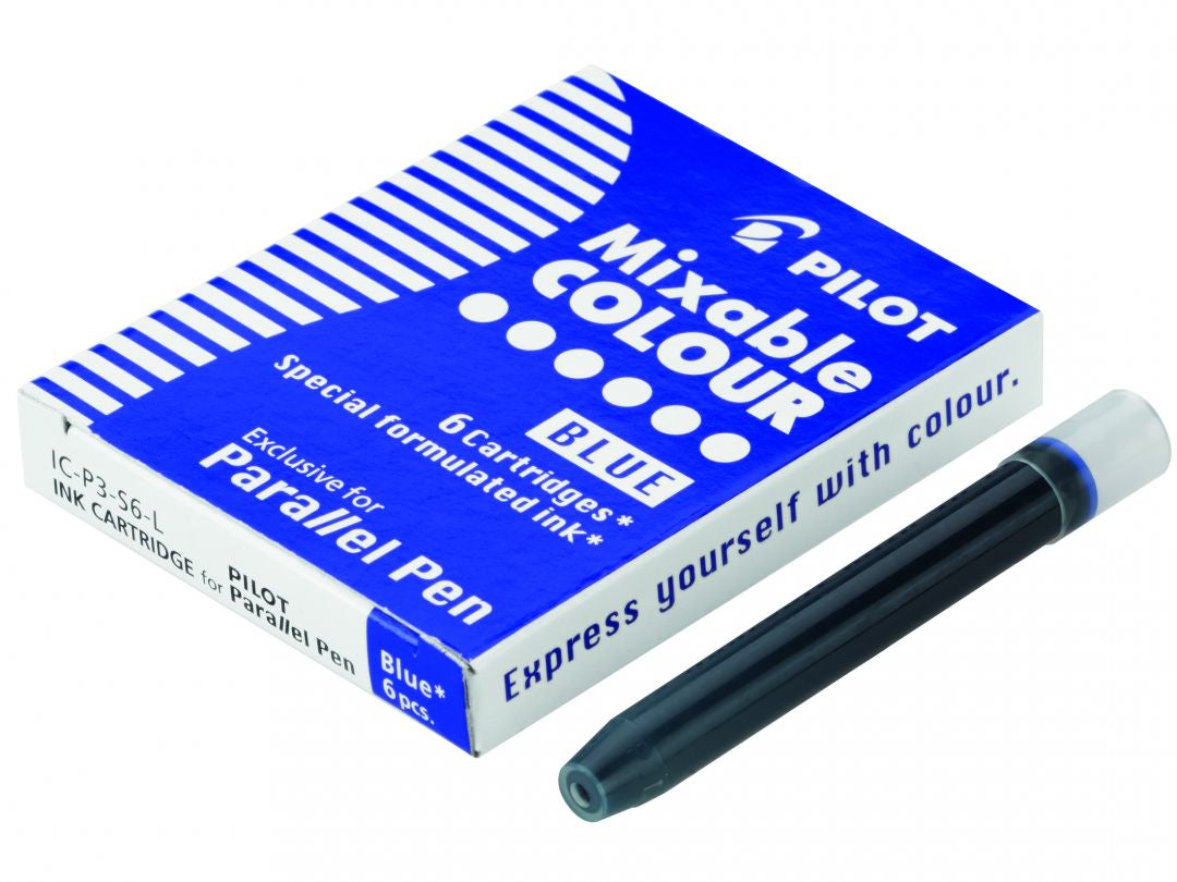 Pilot IC-P3 Füllhalter-Patrone – Blau, für Füllfederhalter, 6er-Pack