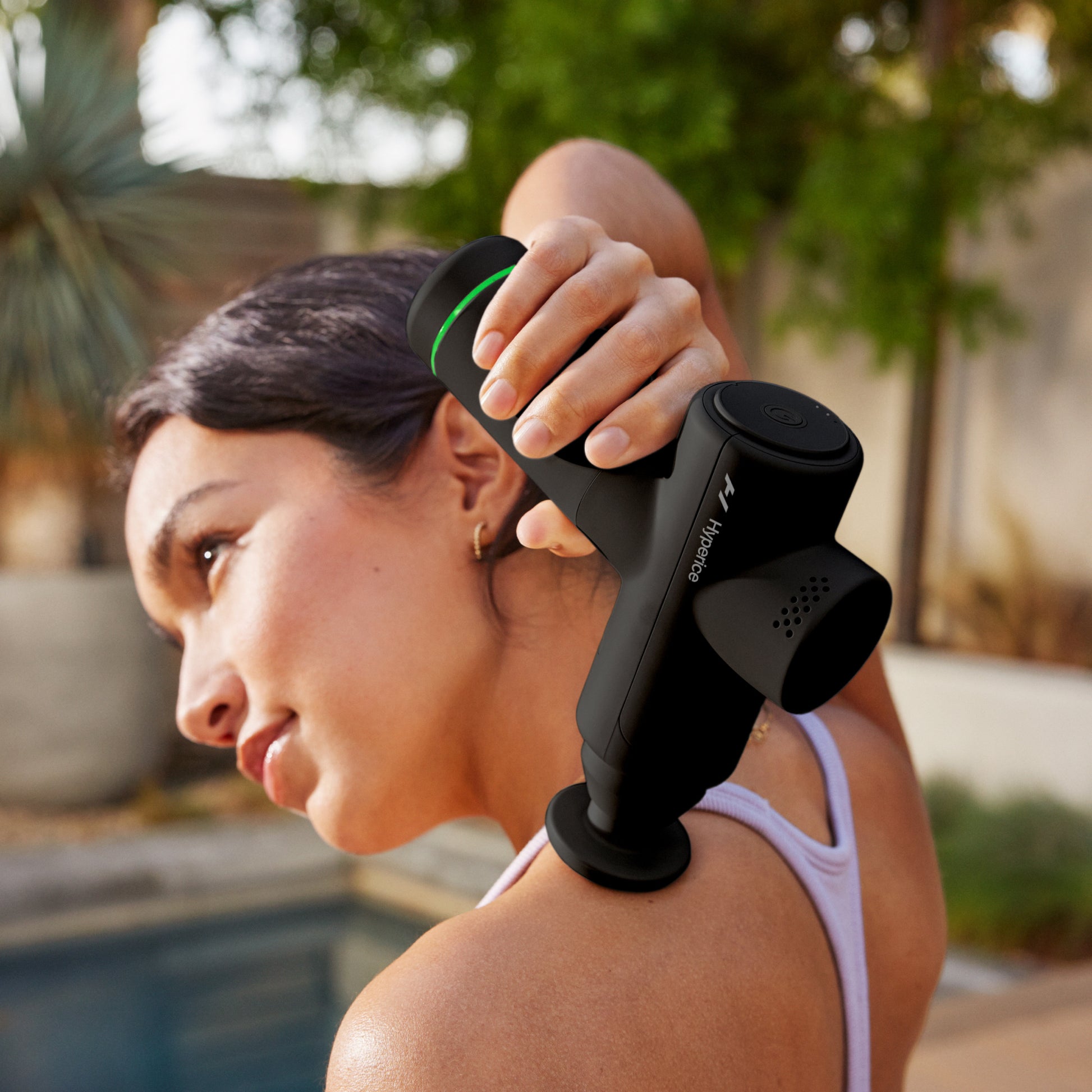HyperIce Massagepistole Hypervolt Go 2.0 – Perkussionsmassage, 3 Stufen, Akku – Schwarz