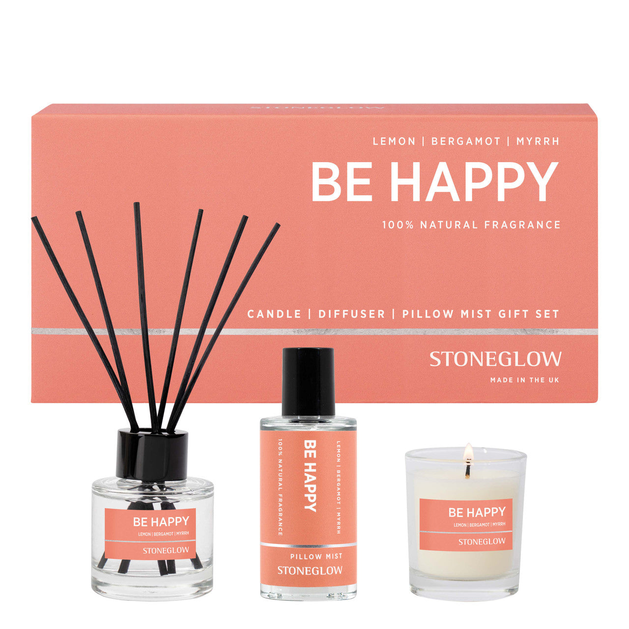 Stoneglow Geschenkset Be Happy Lavendel – 3-teilig – 50 ml