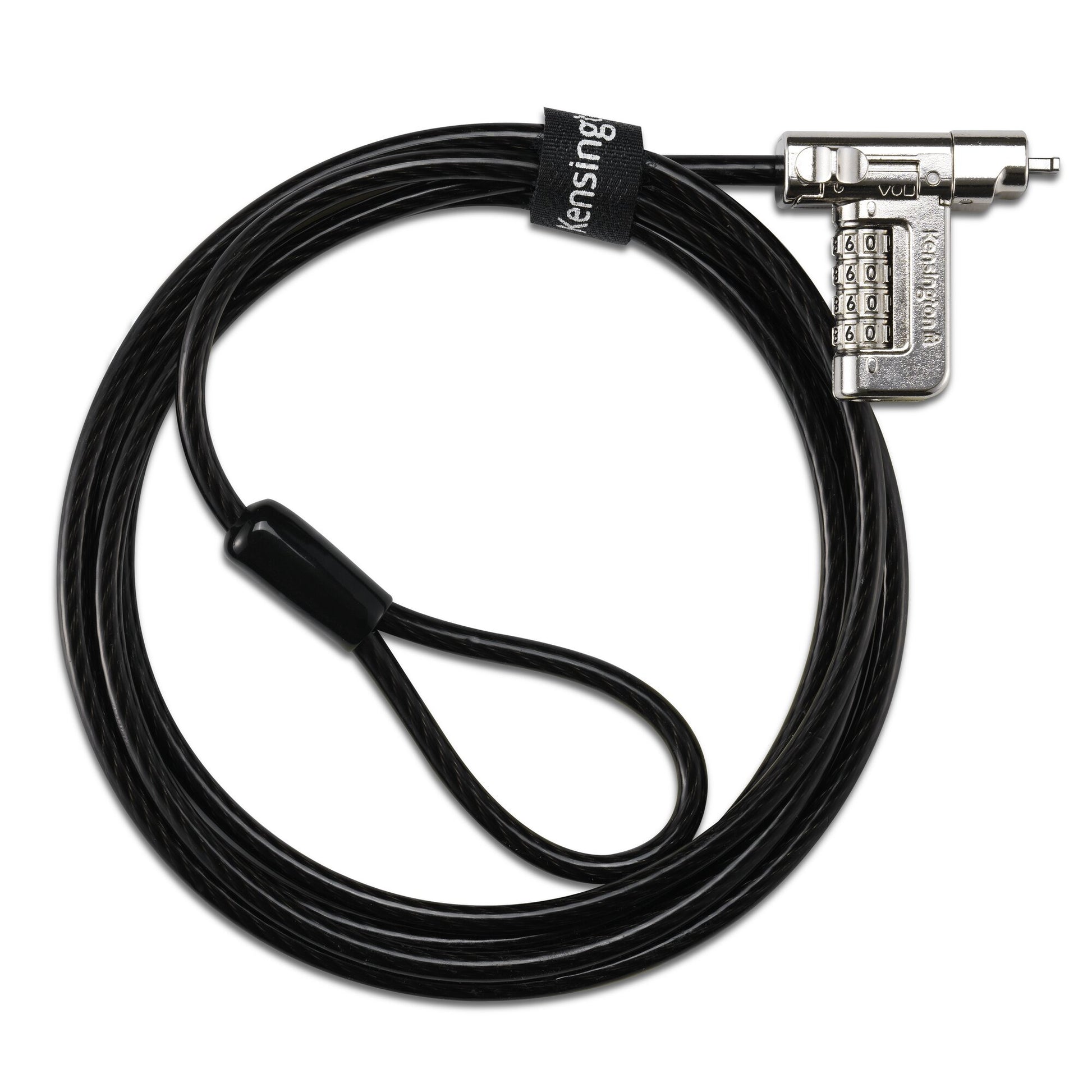 Kensington Universelles 3-in-1 Kombinationsschloss für Notebooks – 1,8 m Kabel, Karbonstahl – Schwarz