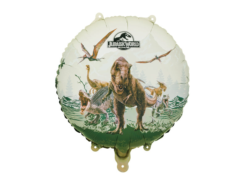 PartyDeco Folienballon Jurassic World – Grün – 35 × 35 cm – 1 Stk