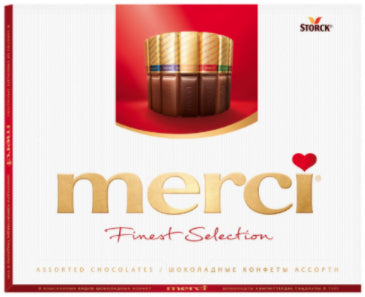 STORCK Merci Schokoladenriegel – Sortiert, 250 g