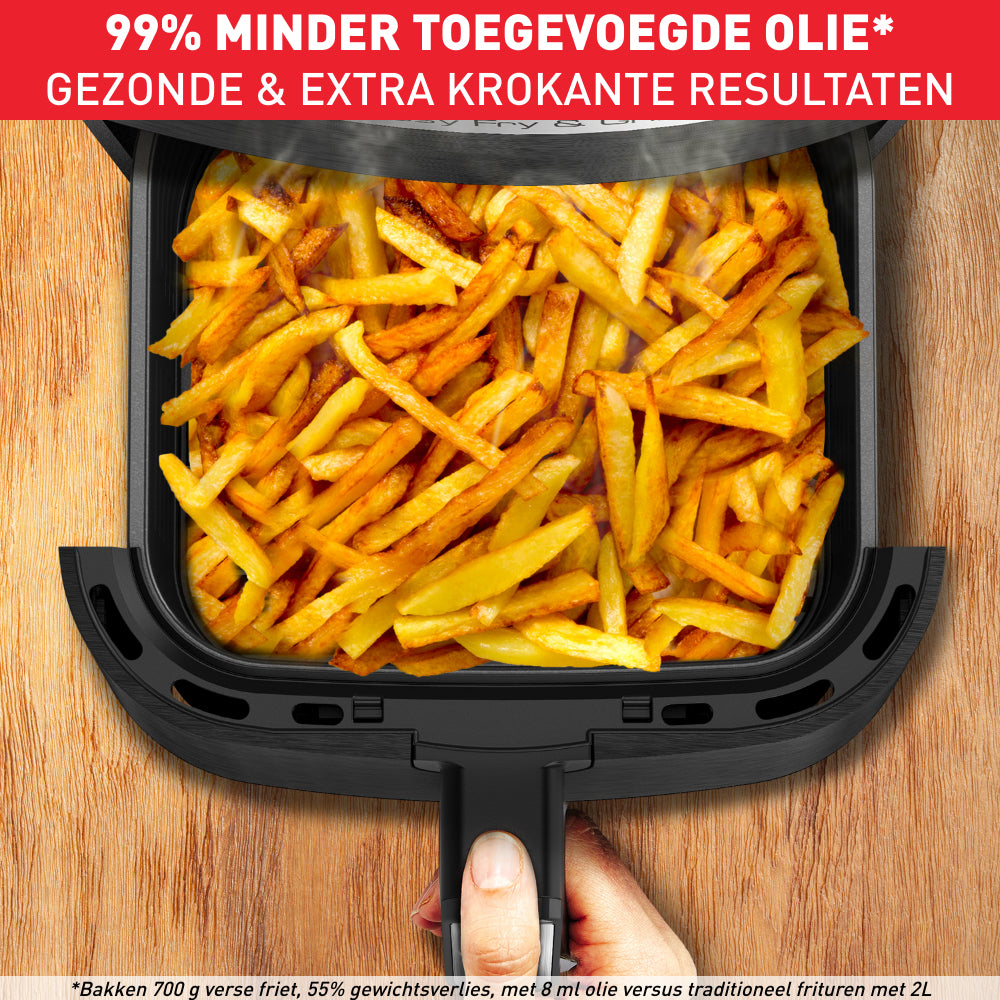 Tefal Heissluftfritteuse EY505815 – 4,2 l, Grill & Heissluft, 1550 W – Schwarz